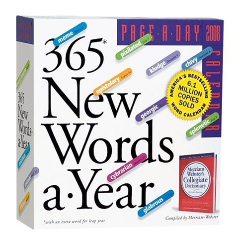 365 New Words-A-Year Page-A-Day Calendar 2008 Cover