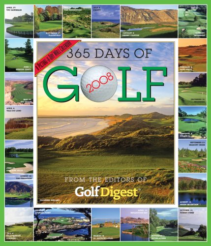365 Days of Golf Calendar 2008 (A Picture-a-Day) Cover