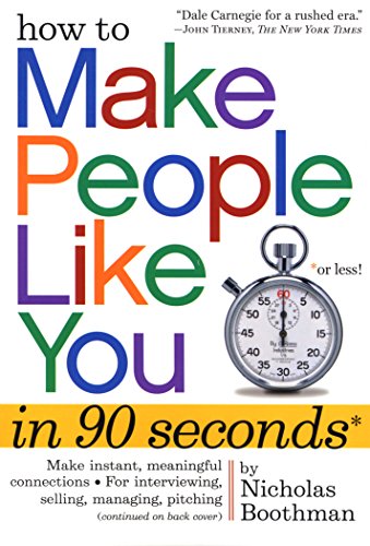 How to make people like you in 90 seconds or less Cover