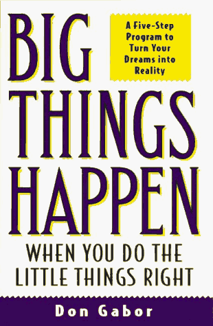 Big things happen when you do the little things right Cover