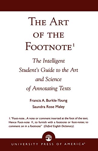 The art of the footnote¹ Cover