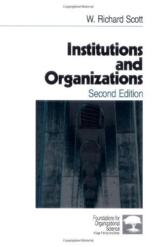 Institutions and organizations Cover