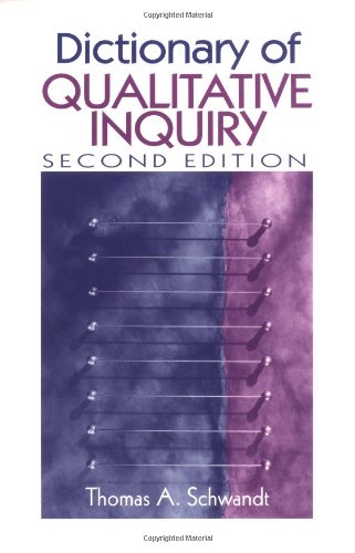 Dictionary of qualitative inquiry Cover