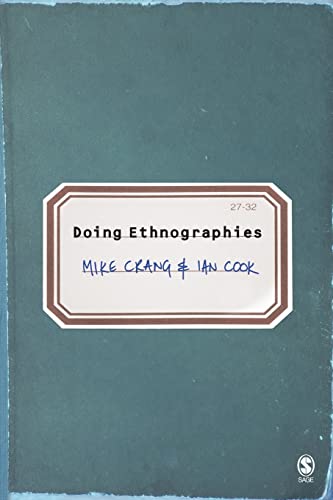 Doing Ethnographies Cover