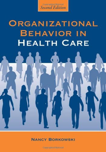 Organizational behavior in health care Cover
