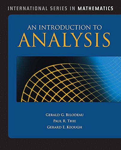 An introduction to analysis Cover
