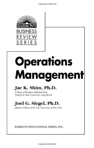 Operations management Cover