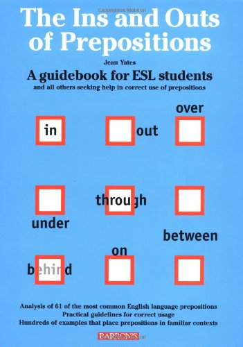 The ins and outs of prepositions Cover