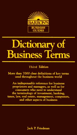 Dictionary of Business Terms Cover