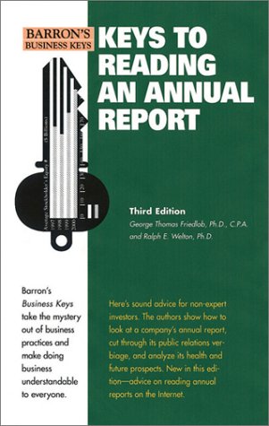 Keys to reading an annual report Cover