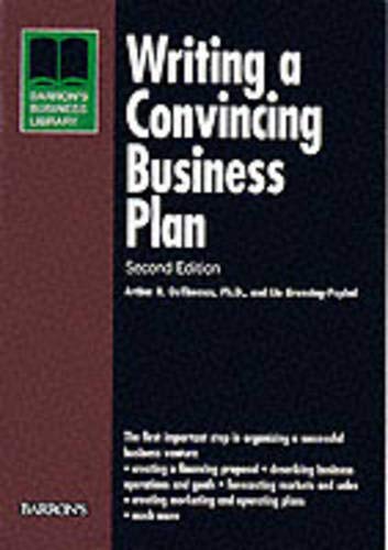 Writing a convincing business plan Cover