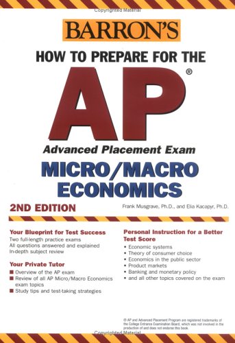 Barron's how to prepare for the AP microeconomics/macroeconomics advanced placement examinations Cover
