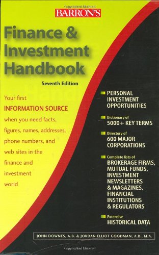 Barron's finance & investment handbook Cover