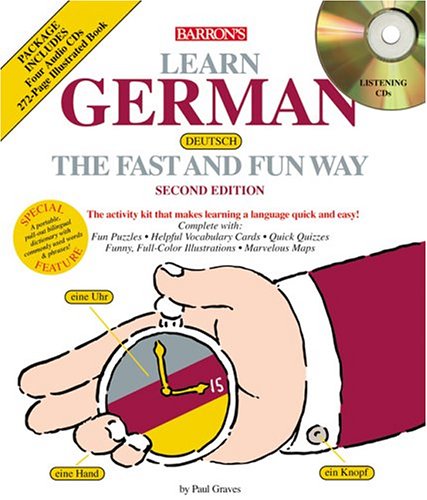 Learn German the Fast and Fun Way w/4 CDs Cover