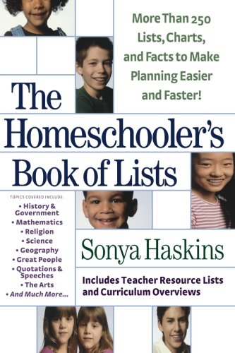 The Homeschoolers Book of Lists Cover