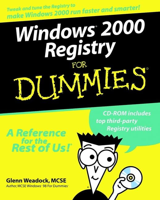 Windows 2000 Registry for Dummies Cover