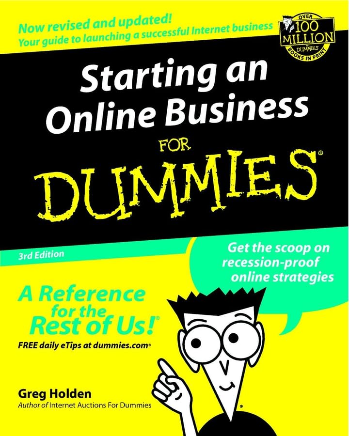 Starting an online business for dummies Cover