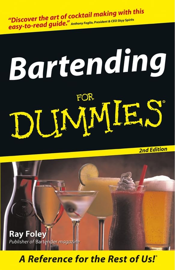 Bartending for Dummies Cover