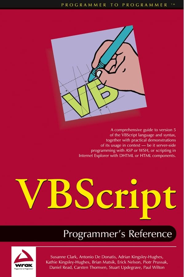 VBScript programmer's reference Cover