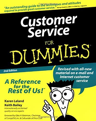 Customer service for dummies Cover