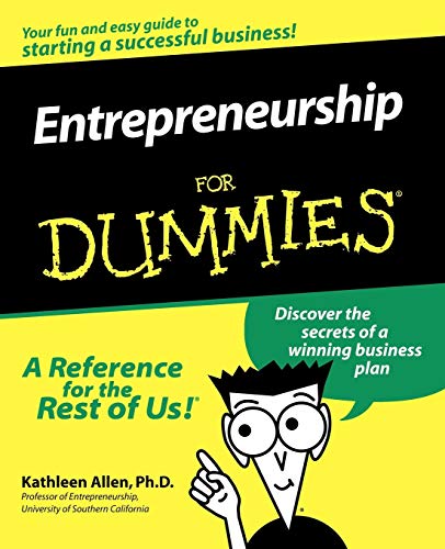 Entrepreneurship for dummies Cover