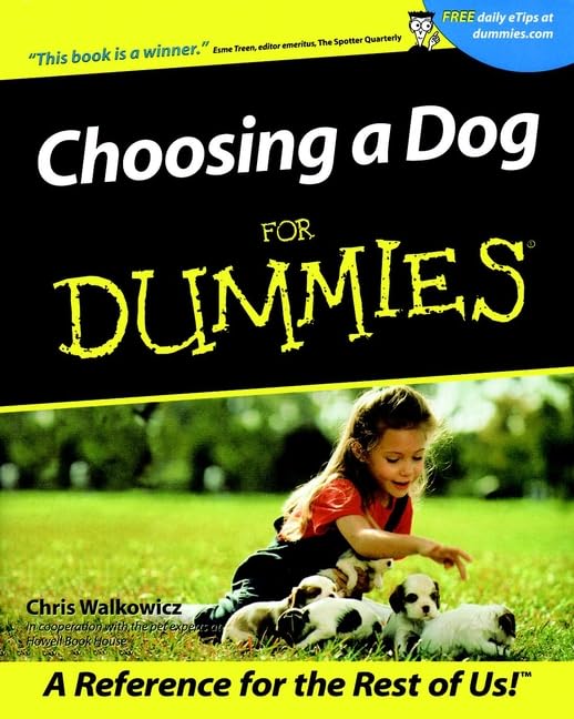 Choosing a dog for dummies Cover