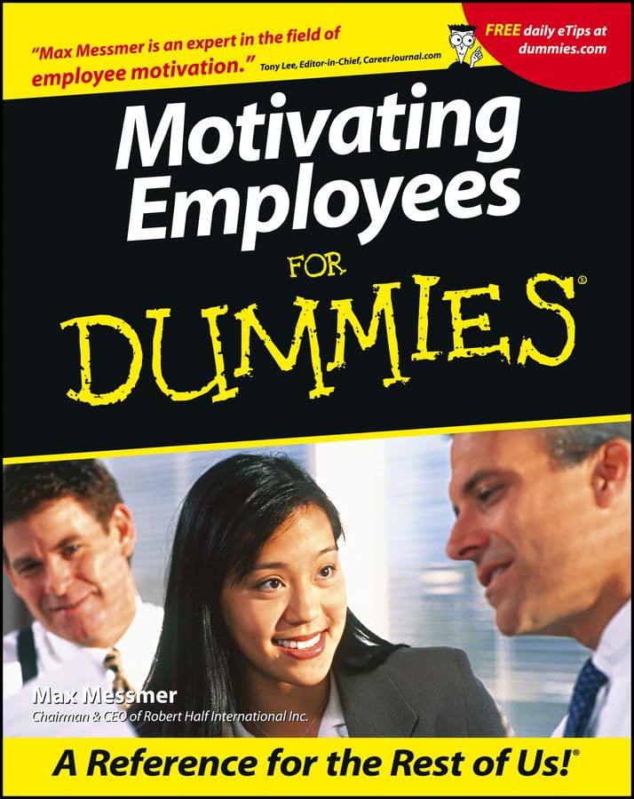Motivating employees for dummies Cover