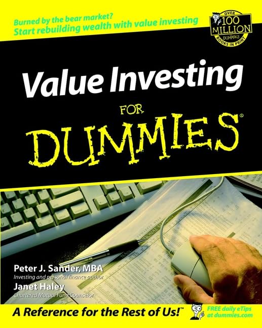 Value investing for dummies Cover