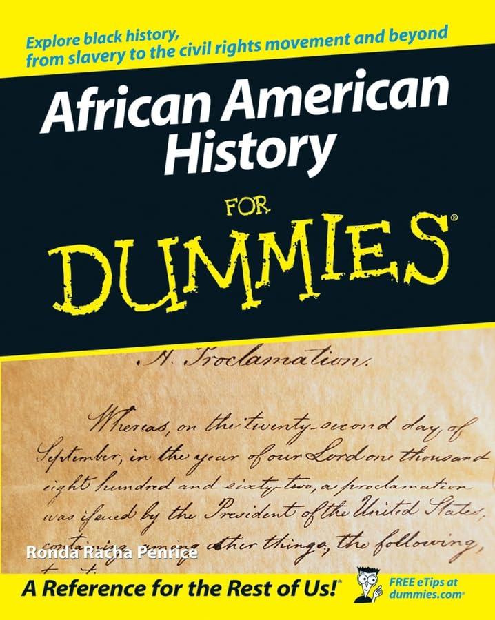 African American history for dummies Cover