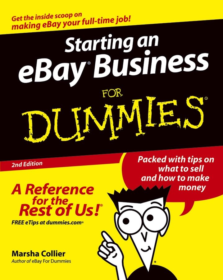 Starting an e-Bay business for dummies Cover