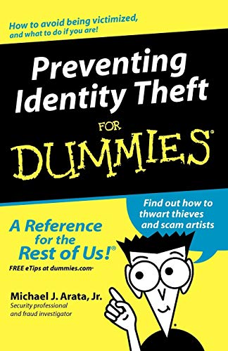 Preventing identity theft for dummies Cover