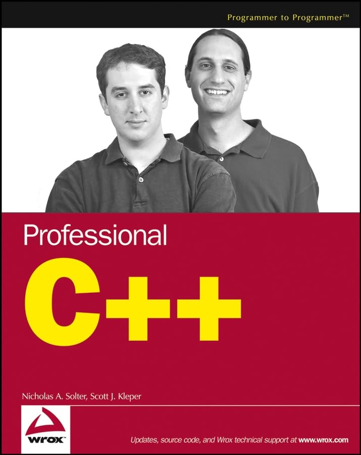 Professional C++ (Programmer to Programmer) Cover