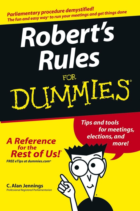 Robert's Rules for Dummies Cover