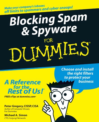 Blocking spam & spyware for dummies Cover