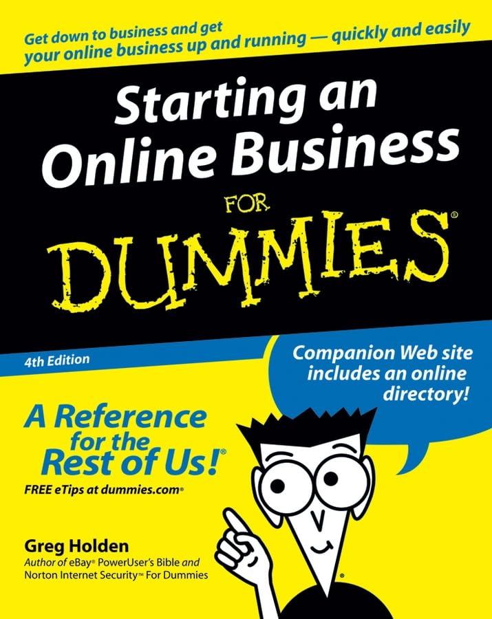 Starting an online business for dummies Cover