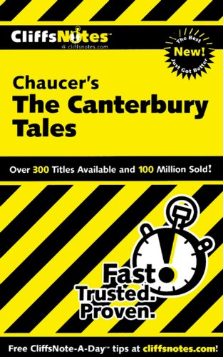 CliffsNotes, the Canterbury tales Cover