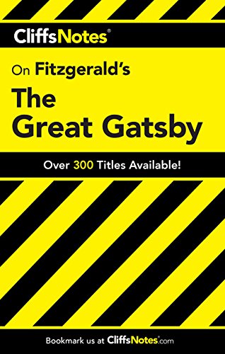 CliffsNotes Fitzgerald's The great Gatsby Cover