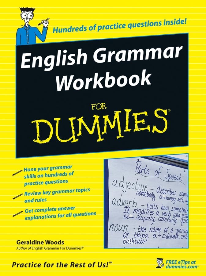 English grammar workbook for dummies Cover