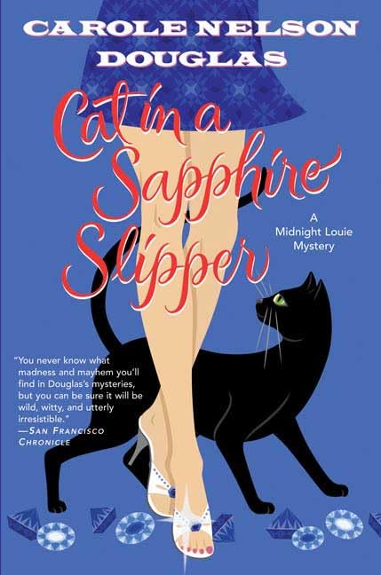 Cat in a sapphire slipper Cover