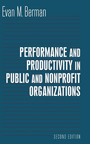 Performance and Productivity in Public And Nonprofit Organizations Cover