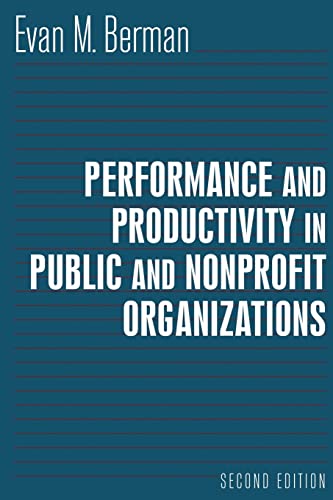 Performance And Productivity in Public And Nonprofit Organizations Cover