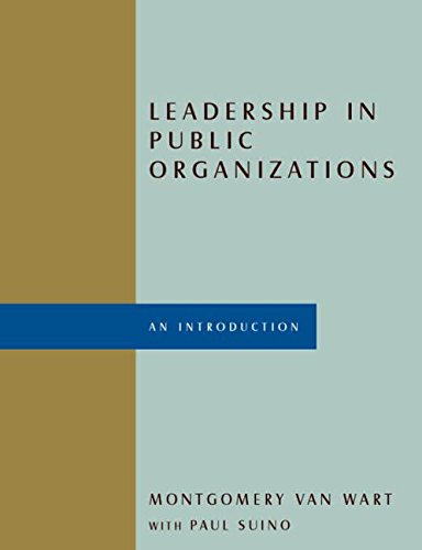 Leadership in Public Organizations Cover