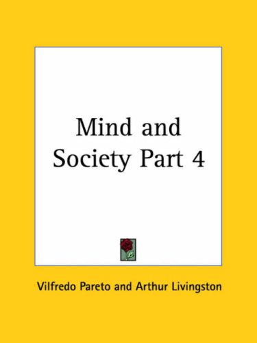 Mind and Society, Part 1 Cover