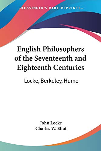 English Philosophers of the Seventeenth and Eighteenth Centuries Cover