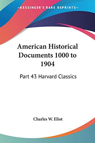 American Historical Documents 1000 to 1904 Cover