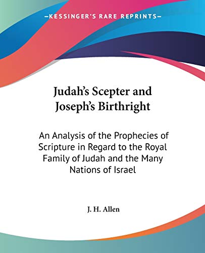 Judah's Scepter and Joseph's Birthright Cover