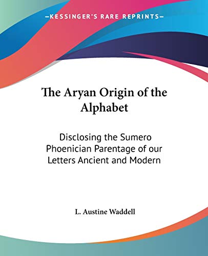 The Aryan Origin Of The Alphabet Cover