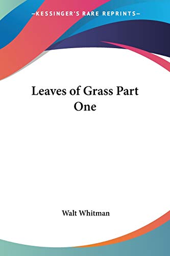 Leaves of Grass Part One Cover