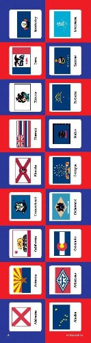 State Flags Shape Stickers Cover