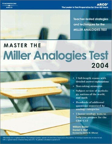 Master the Miller Analogies Test 2004 (Academic Test Preparation Series) Cover